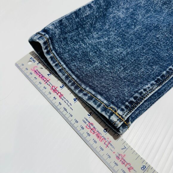 Hudson Maternity Straight Jeans 27 Blue Medium Wash Denim Stretch Zip Fly NWT - Picture 8 of 8